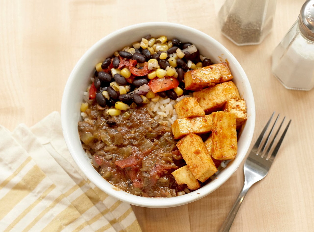 Vegan Gulf Bowl with Tofu by Chef Annie Koski-Karell