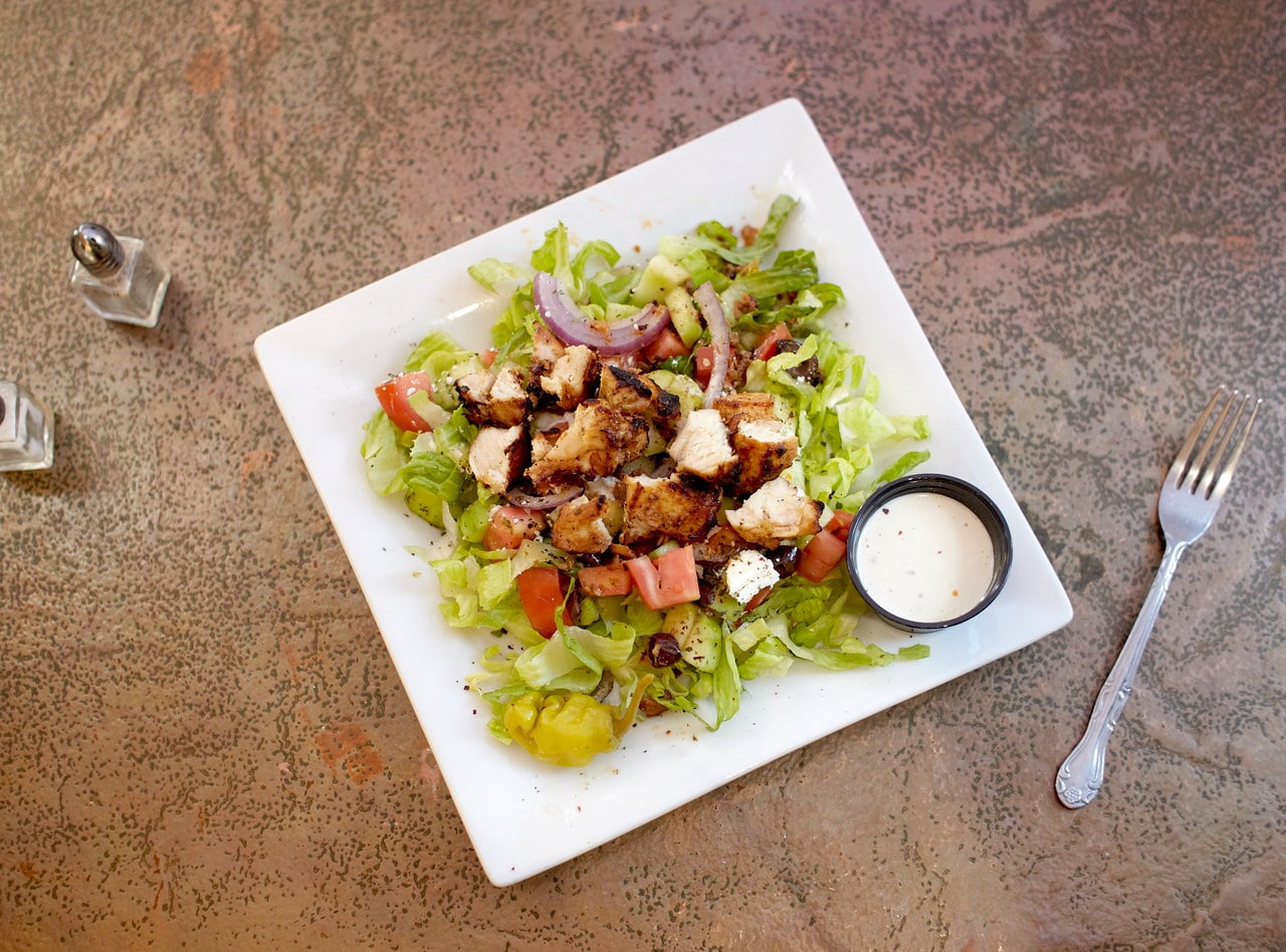 Halal Chicken Shawarma Salad Boxed Lunch by Chef Salam Ibrahim
