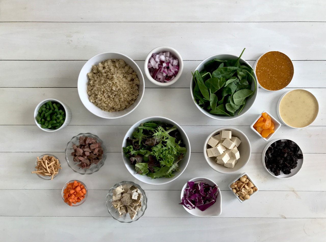 Asian Salad with Organic Tofu by Chef Christine Wong & Kate Linn