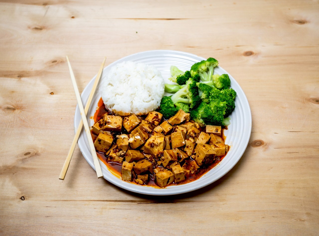 Vegan Mapo Tofu Combo Boxed Meal by Chef Jack Zhang