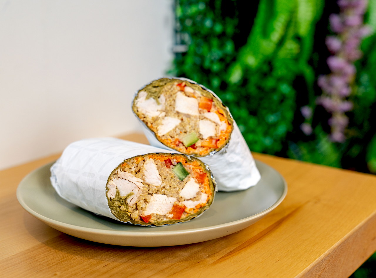 Bangkok Wrap with Falafel by Chef Pablo & Judith