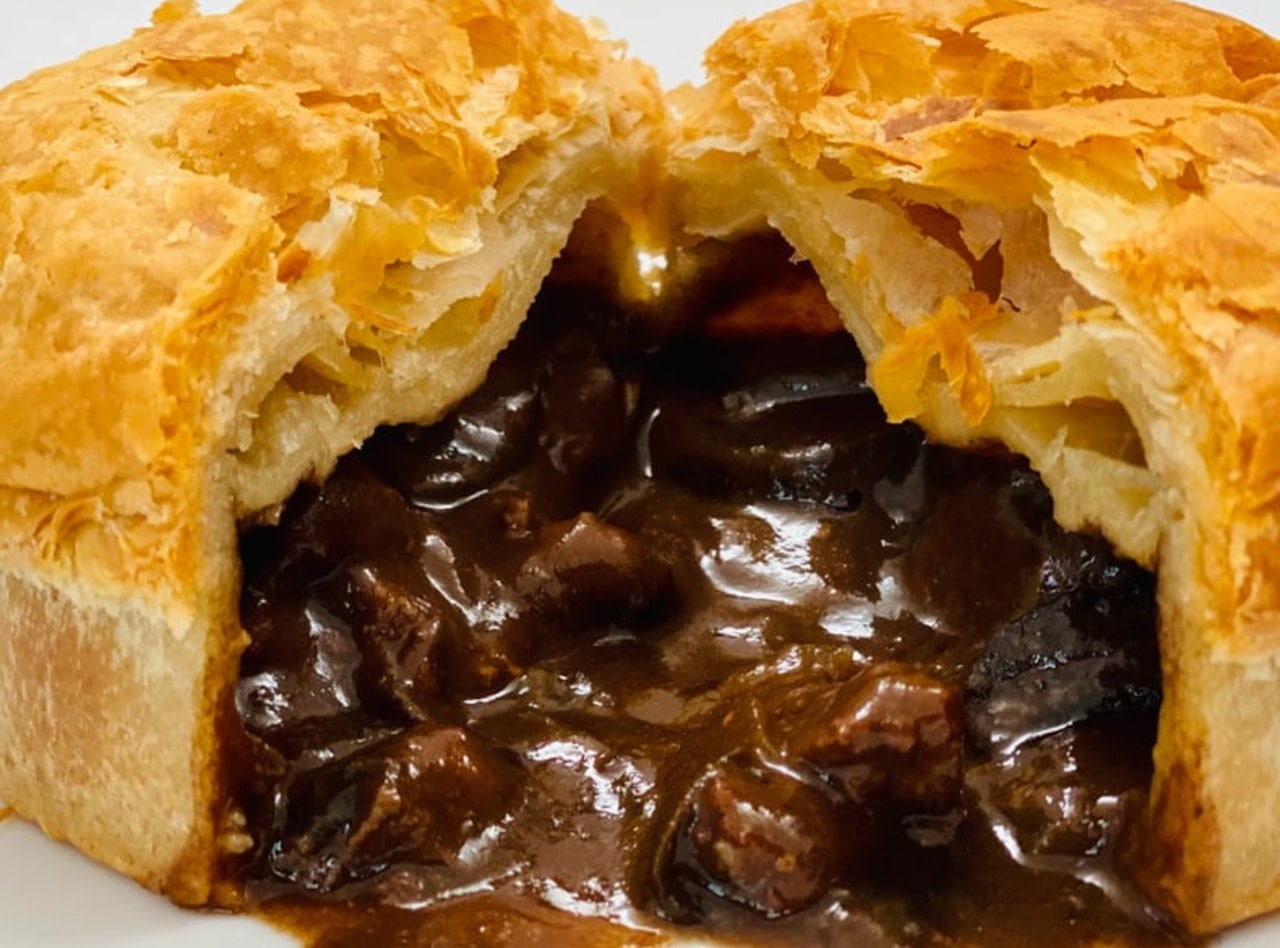 Steak and Mushroom Pie Boxed Lunch by Premier Meat Pies