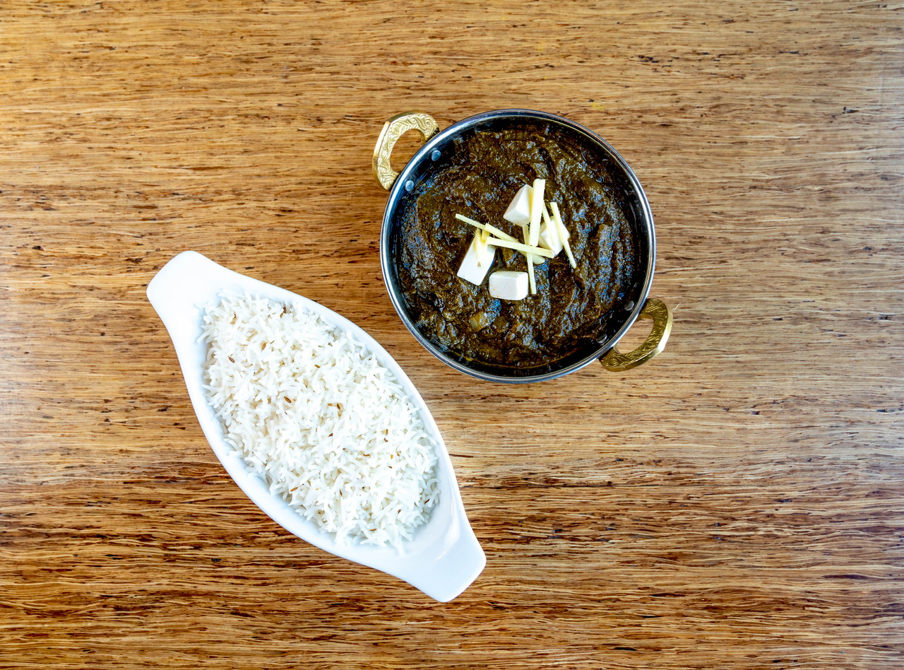 Palak Paneer Plate by Chef Sukhchain Singh