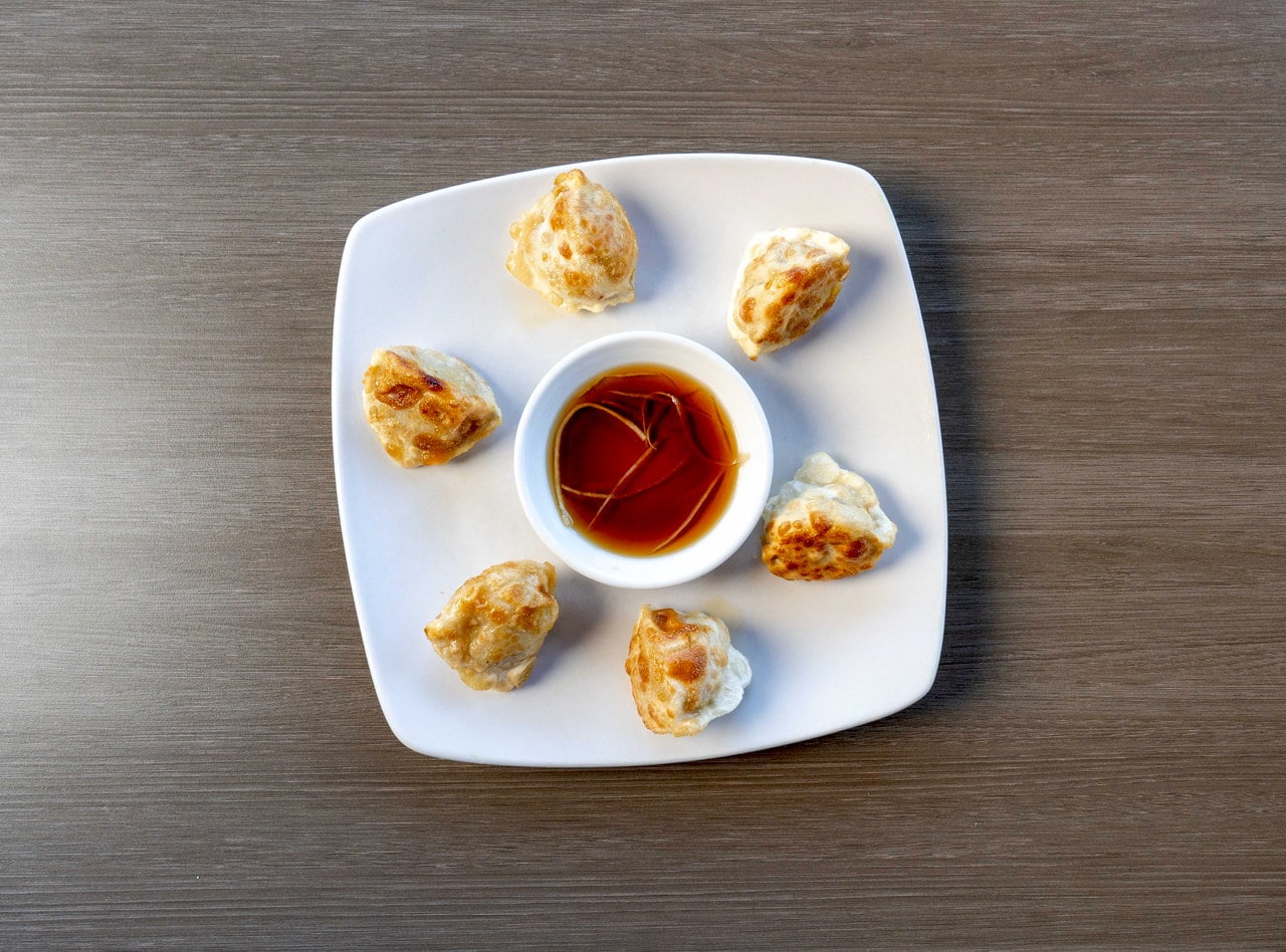 Pan-fried Vegetable Dumplings by Chef James Zhou