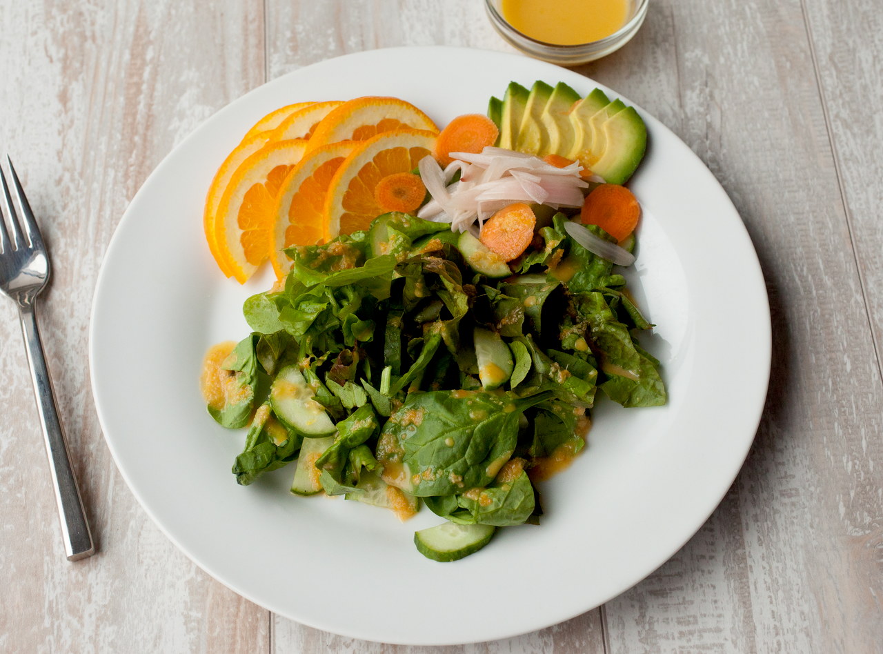 Side Orange-Ginger Salad by Lish Chef