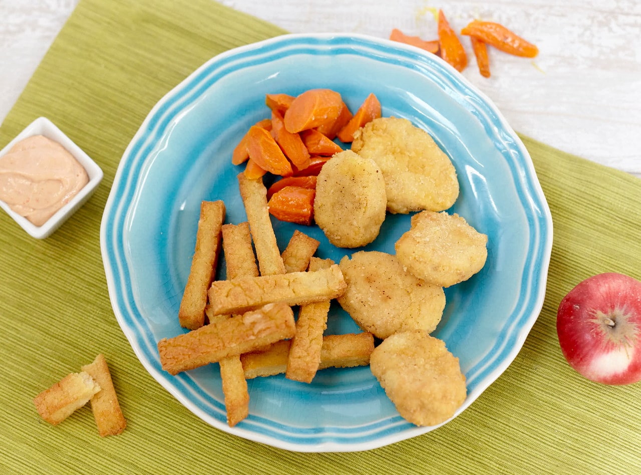 Chicken Nuggets with Split Pea Fries by Chef Travis Bettinson