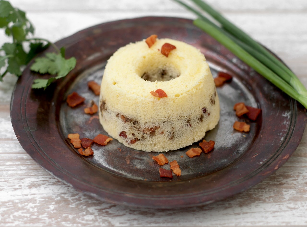 Pork & Bacon Steamed Cake by Chef Evelyn Hung