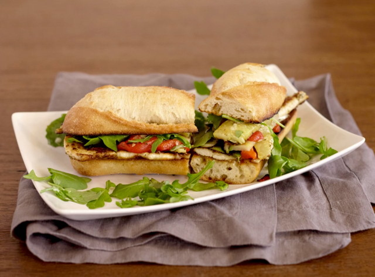 Nut Free Chicken Pesto Baguette Boxed Lunch by Chef Lilly Gjekmarkaj