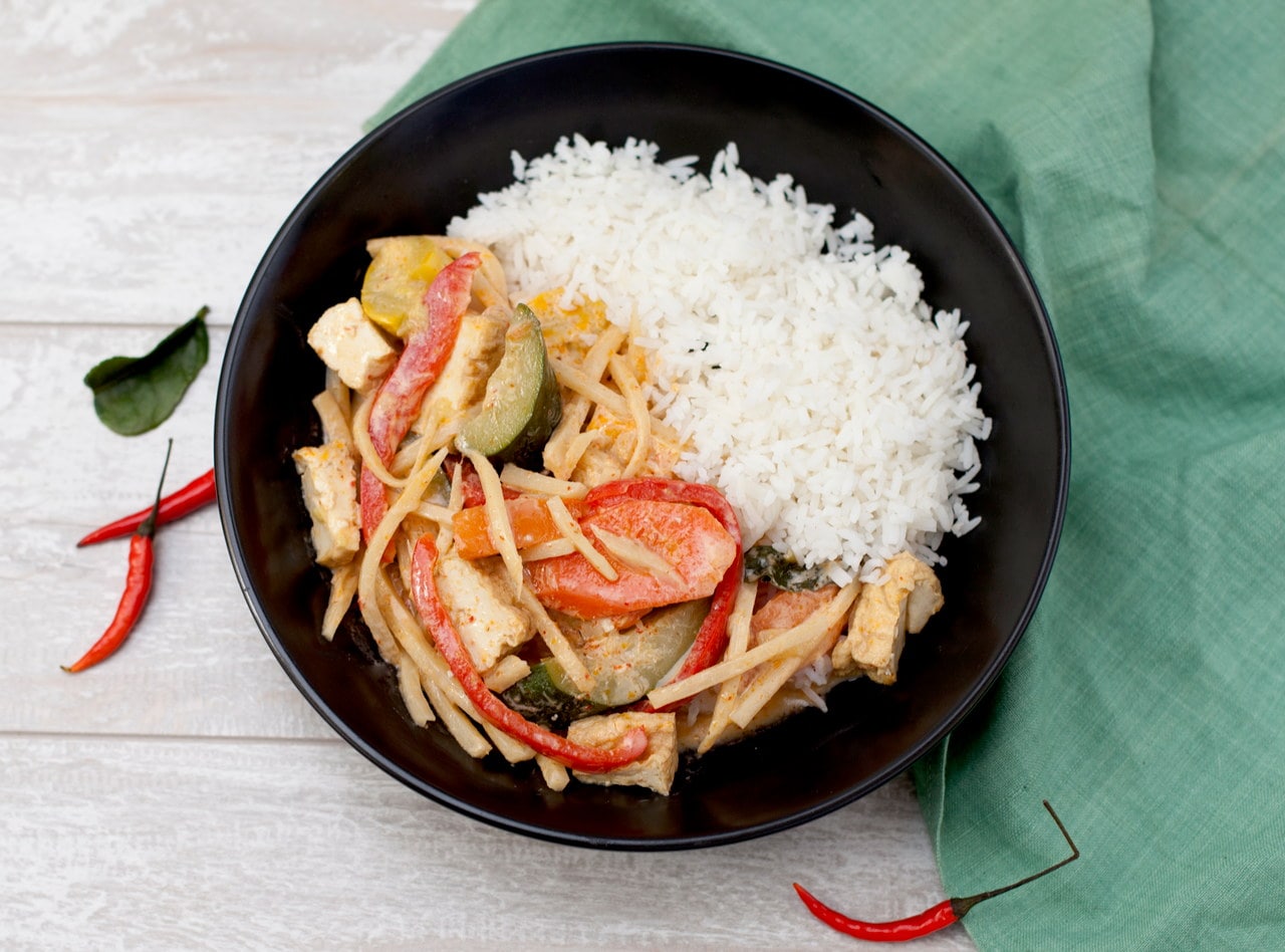 Red Curry with Chicken by Chef Tanya Jirapol