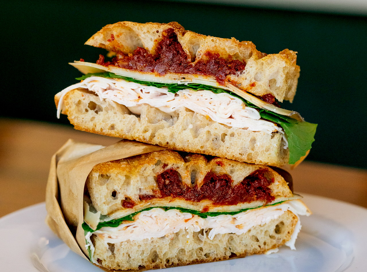 Turkey Focaccia Sandwich Combo Boxed Lunch by Chef Filippo Fiori - Roosevelt
