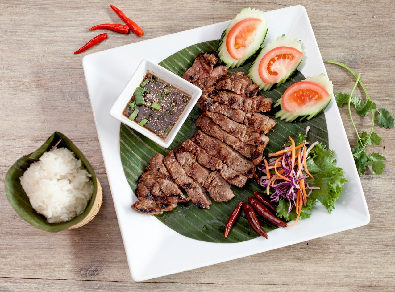 Thai-style Grilled New York Steak by Chef Pik Kookarinrat
