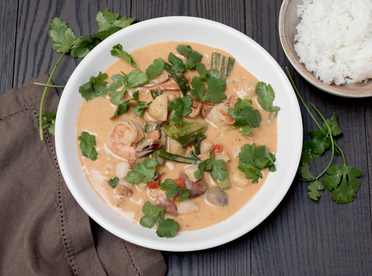 Red Curry Seafood Chowder by Chef Steve Shafer