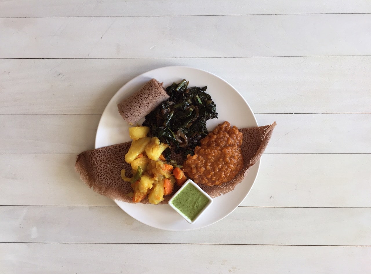 Lentils Mesir Wat Combo Boxed Lunch by Chef Meeraf Mamo