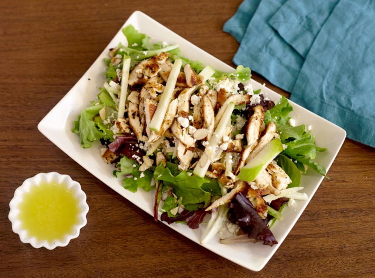 Chicken, Apple and Goat Cheese Salad Boxed Lunch by Chef Lilly Gjekmarkaj