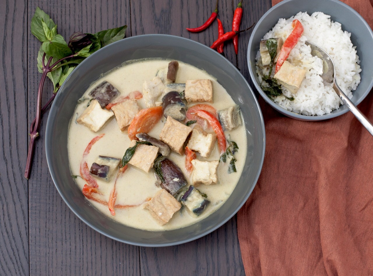 Green Curry Tofu by Chef Tanya Jirapol