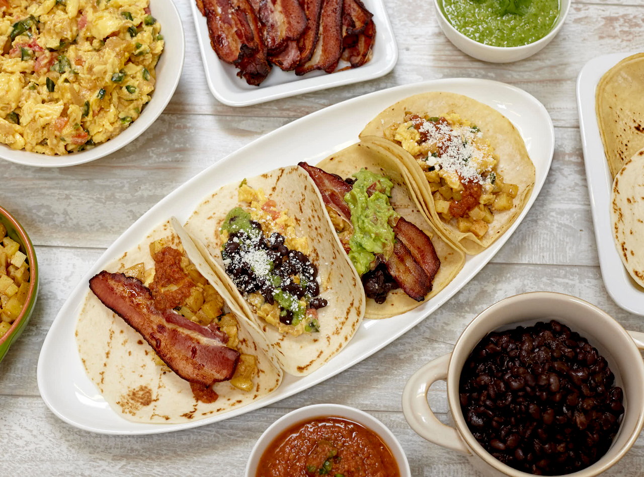 Vegetarian Tex-Mex Breakfast Tacos Buffet by Chef Frankie Morales - ST