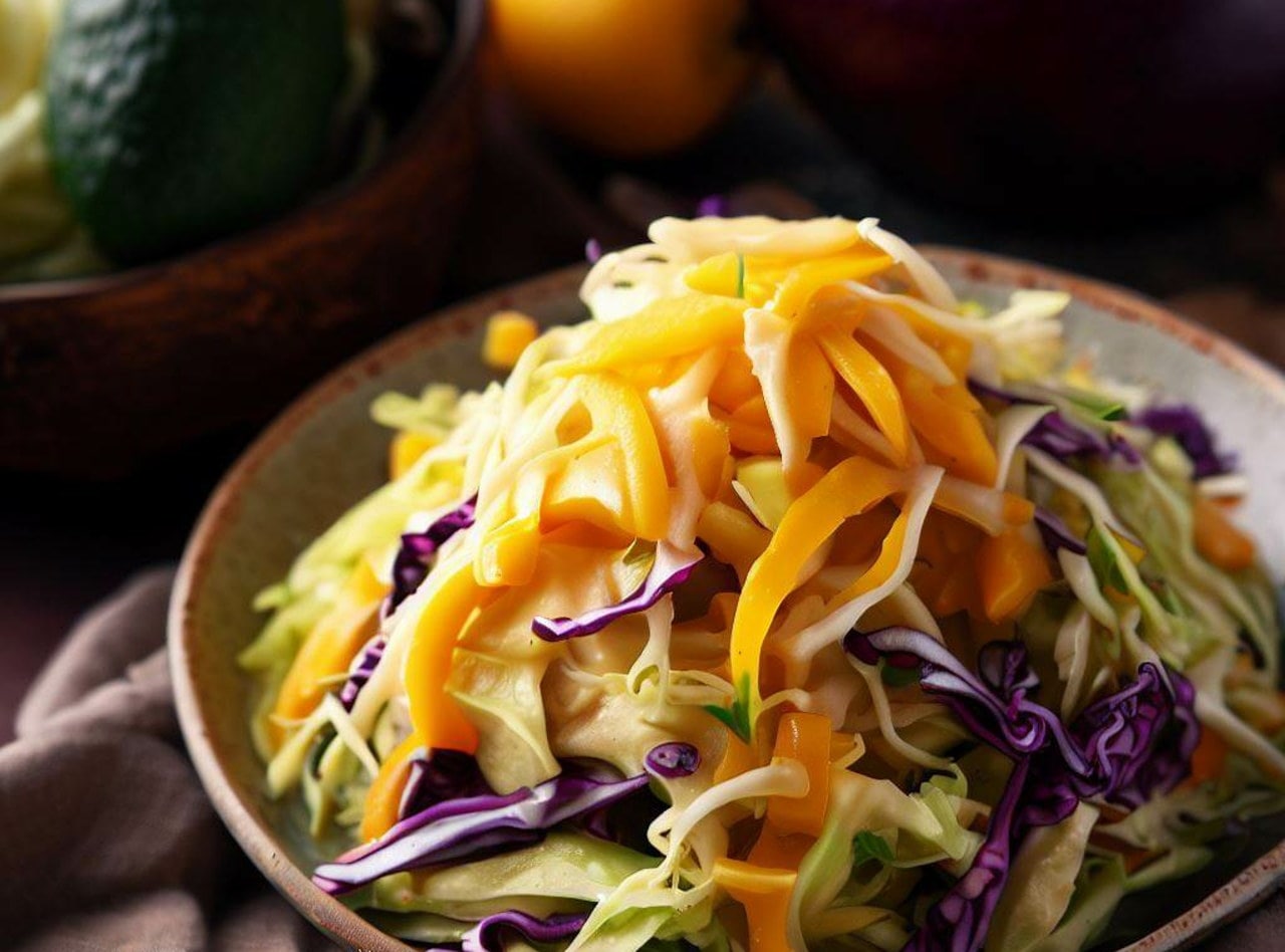 Caribbean Slaw by Chef Mulu Abate