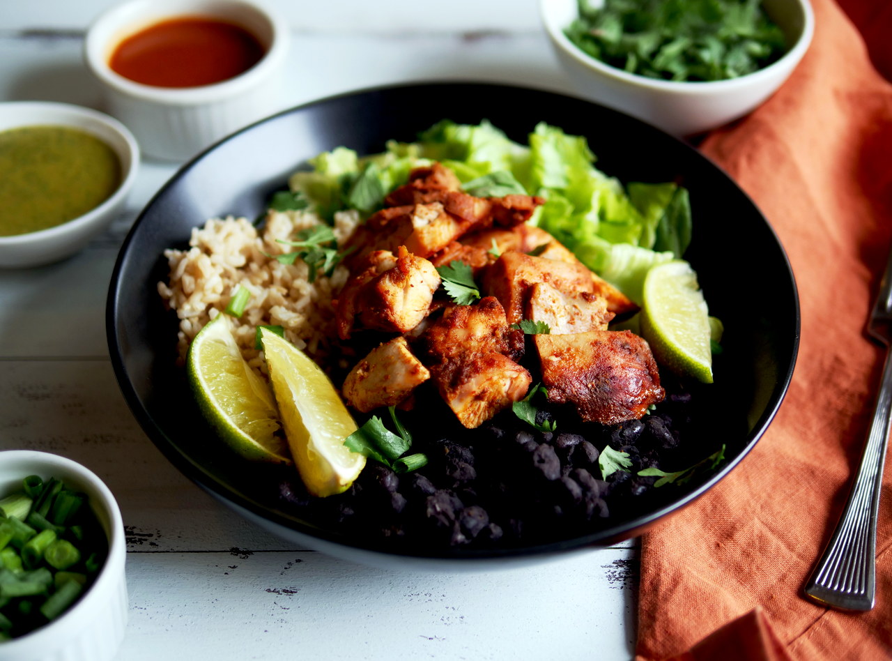 DEPRECATED GF Grab 'n Go Jerk Chicken Quinoa Bowl by Chef Mulu Abate