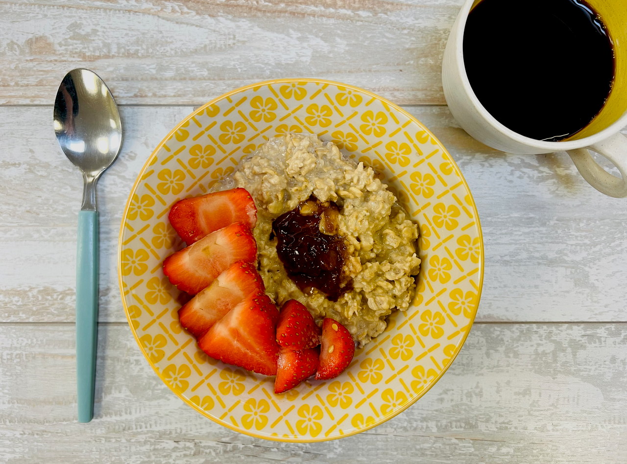 Peanut Butter and Jelly Overnight Oats by Ripe Catering