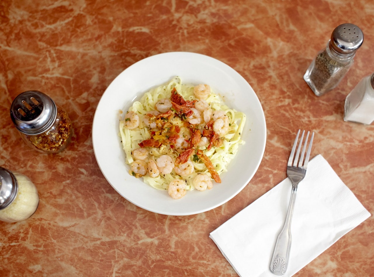 Shrimp Fettuccine Alfredo - Banquet Size by Chef Amir Razzaghi