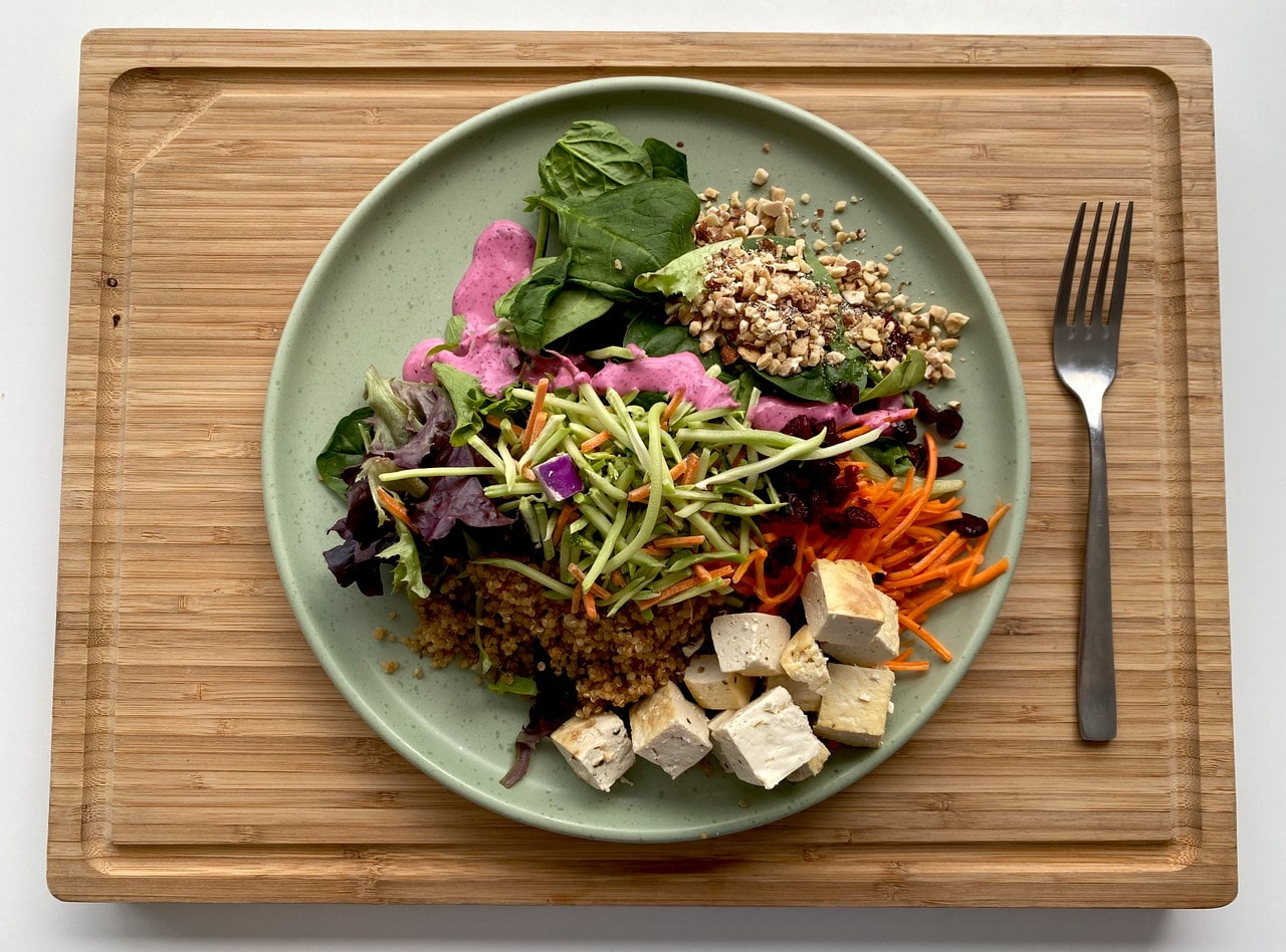 BYO Spiced Quinoa Grain Bowl with Lemon Herb Tofu by Chef Matt Hunt