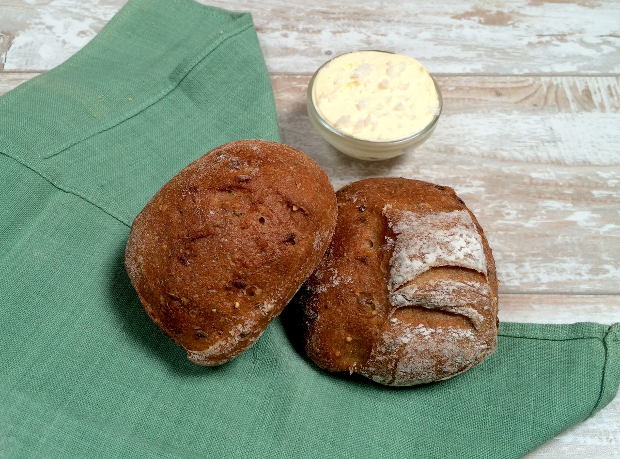 DEPRECATED Blackburn Wheat Rolls and Butter by Macrina Bakery