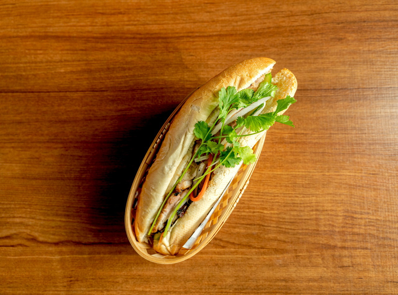 Shellfish Free Lemongrass Chicken Banh Mi by Chef Kevin Nguyen