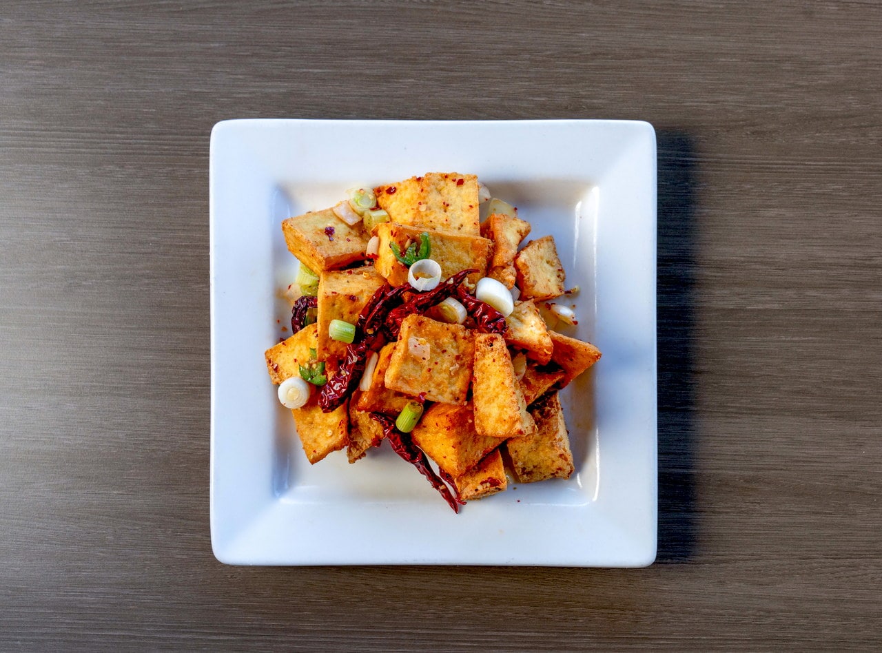 Spicy Deep Fried Salt and Pepper Tofu by Chef James Zhou